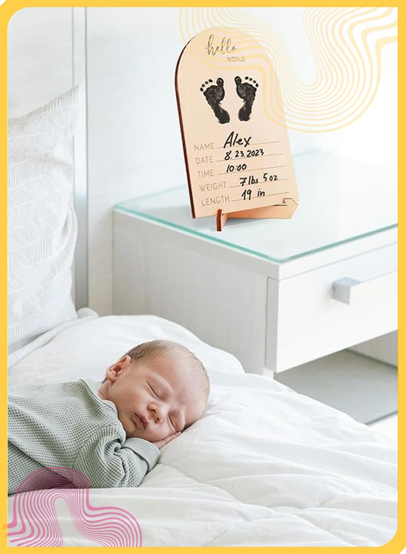 MIXDE Baby Keepsake Frames, Cute Wooden Ultrasound Picture Frame, Double-Sided Design, Pregnancy Or Baby Birth Announcement Decor, Nursery Sonogram Photo Frame, Pregnancy Gift For First Time Moms. - Image 3